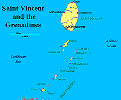 St Vincent Map